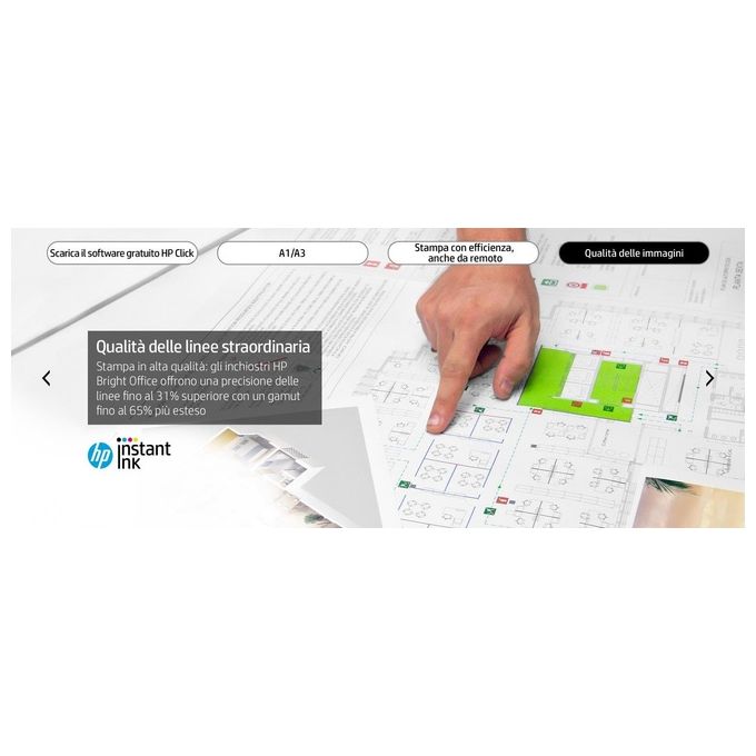 HP Designjet T650 Stampante Grandi Formati Getto Termico d'Inchiostro a Colori 2400x1200 Dpi 914x1897mm Collegamento Ethernet Lan Wi-fi