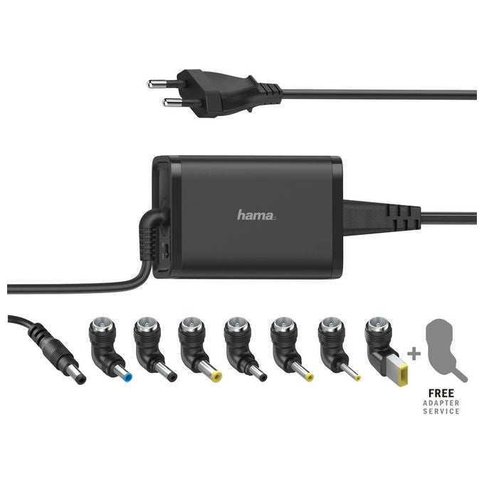 Hama Alimentatore per Notebook 19V-65W 7 Adattatori