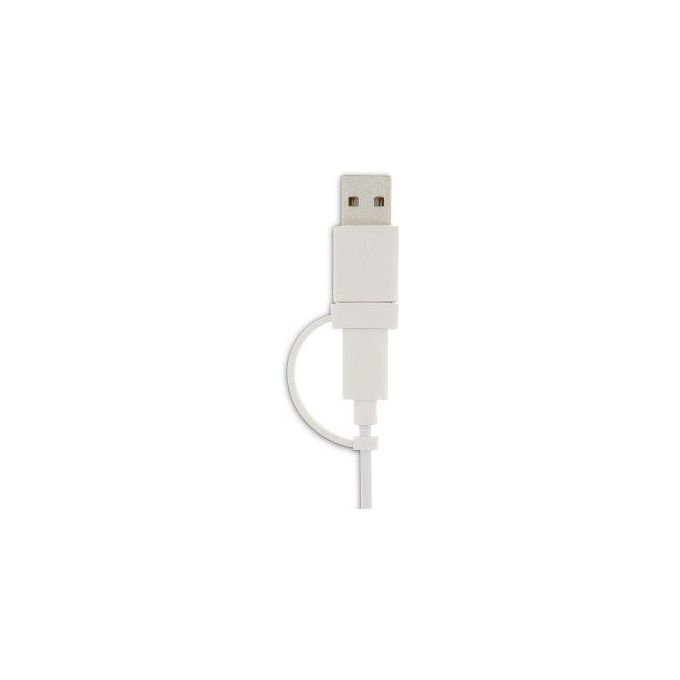 LMP Easy Mouse USB-C con 2 Pulsanti e Rotella Finitura Bianco e Alluminio Argento