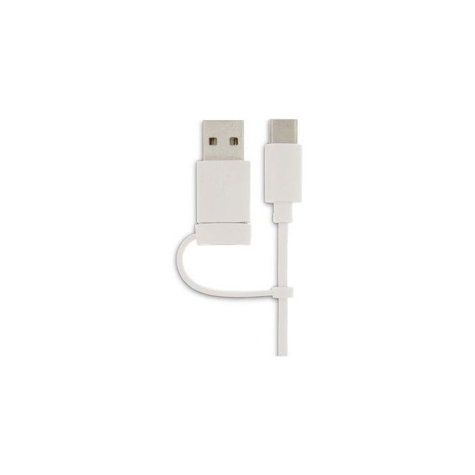 LMP Easy Mouse USB-C con 2 Pulsanti e Rotella Finitura Bianco e Alluminio Argento