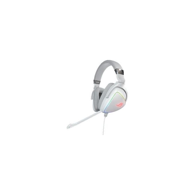 ASUS ROG Delta RGB Gaming Headset with Hi-Res ESS Quad-DAC, Circular RGB Lighting Effect and USB-C Connector for PCs, Consoles and Mobile Gaming