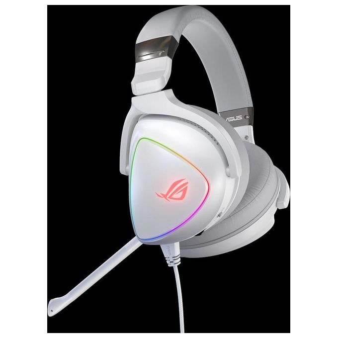 ASUS ROG Delta RGB Gaming Headset with Hi-Res ESS Quad-DAC, Circular RGB Lighting Effect and USB-C Connector for PCs, Consoles and Mobile Gaming