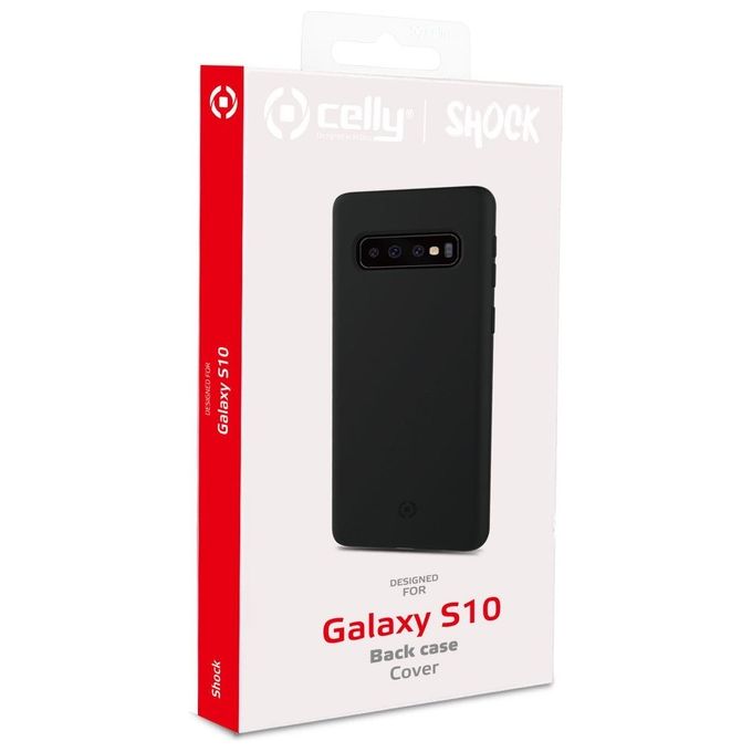 Celly Shock Cover per Samsung Galaxy S10 Nero