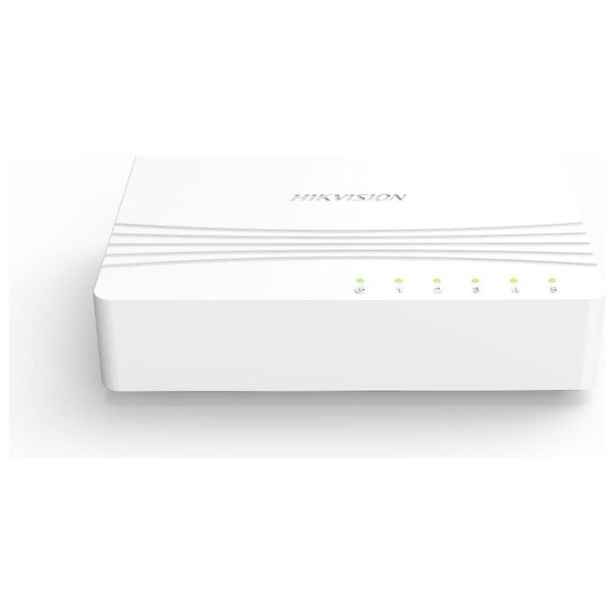 Hikvision Digital Technology DS-3E0508D-E Switch 8 Porte 10-100m-1000m Unmanaged Banda 16-Gbps