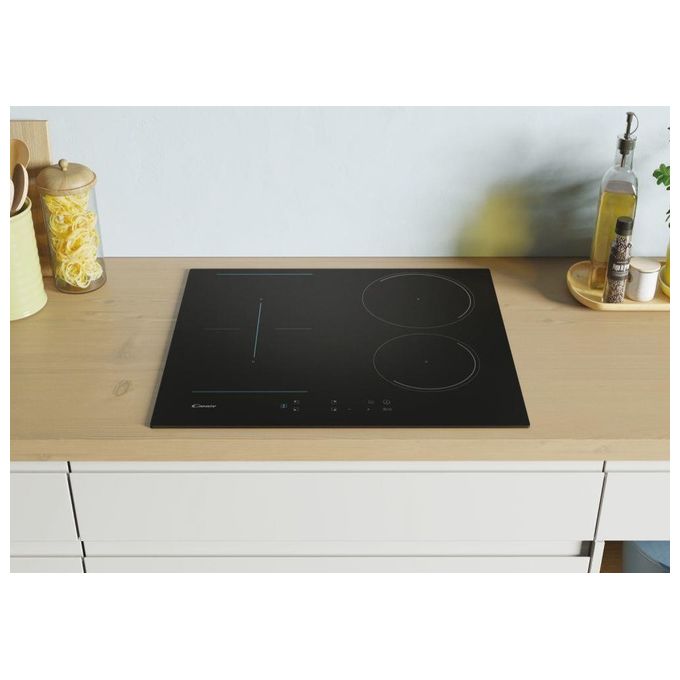 Candy CTP643C Piano Cottura a Induzione 4 Zone 60 cm in Vetroceramica Nero
