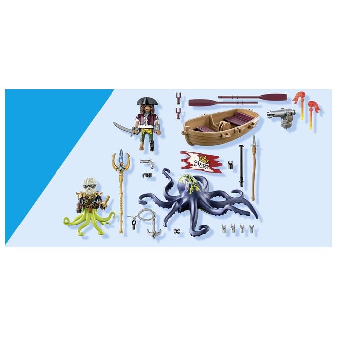 Playmobil Pirates Pirata Contro Piovra Gigante