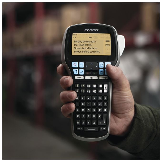 Dymo LabelManager 420P Kit Etichettatrice Portatile Ricaricabile con Tastiera ABC con Custodia e 4 Nastri per Etichette D1