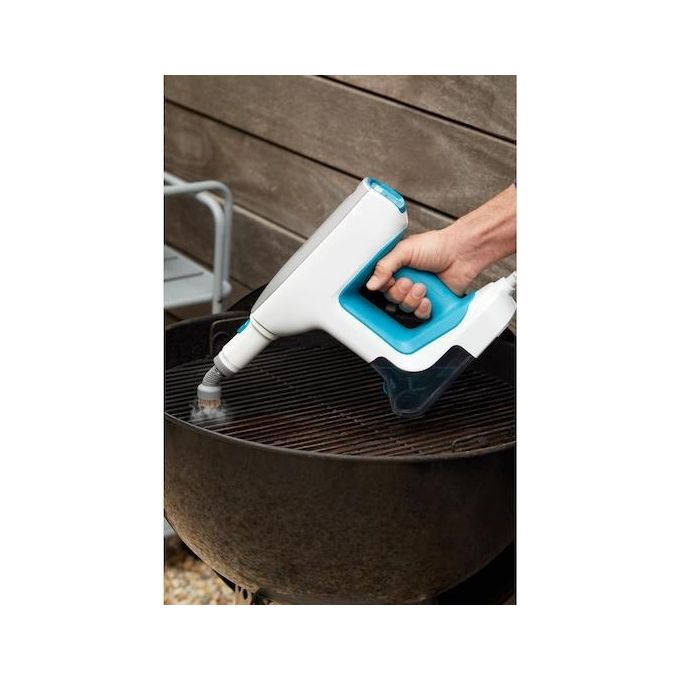 Black+Decker BHSM15FX08 – Pulitore a vapore 2 in 1, capacita' serbatoio 0.5 L, Potenza 1500 W, Pressione vapore elevata, Autonomia fino a 20 min, Kit estensione incluso, Colore Bianco-Arancio
