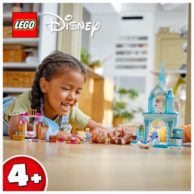 LEGO Disney Princess 43238 Castello di Ghiaccio di Elsa di Frozen, Palazzo Giocattolo delle Principesse, Giochi per Bambini 4+