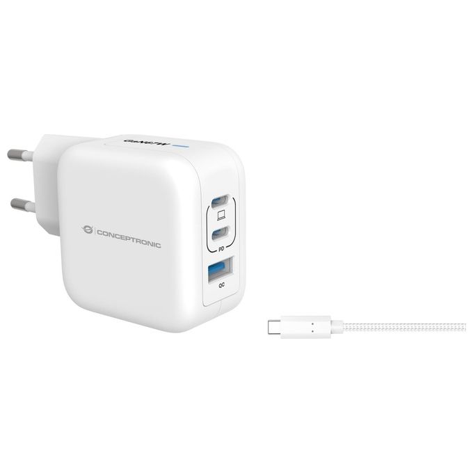Conceptronic Althea17W 3-Port 67W Gan Usb Pd Charger