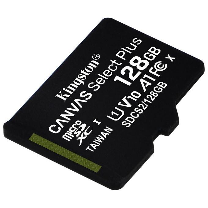 Kingston Canvas Select Plus SDCS2-128GBSP Scheda microSD Classe 10, senza Adattatore SD, 128 GB