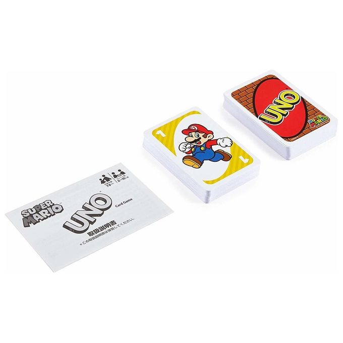 Mattel uno super mario bros gioco da tavolo per divertimento in famiglia e amici ideale per serate ludiche