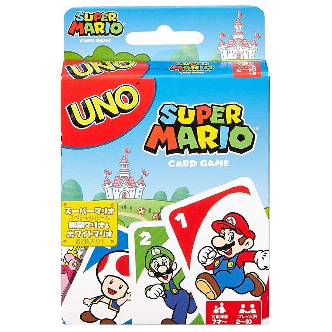 Mattel uno super mario bros gioco da tavolo per divertimento in famiglia e amici ideale per serate ludiche