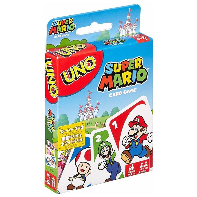 Mattel uno super mario bros gioco da tavolo per divertimento in famiglia e amici ideale per serate ludiche