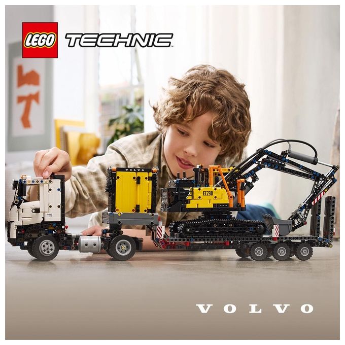 Lego Technic Autocarro Volvo FMX Ed Escavatore Elettrico EC230