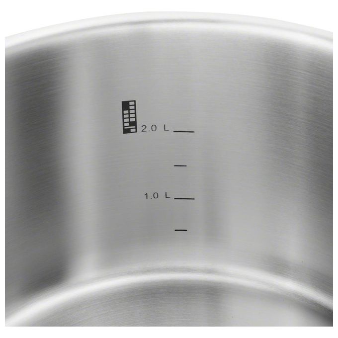 Zwilling Set di Pentole 5 Pezzi 4 Coperchi Adatto per Induzione Acciaio Inox Vitality