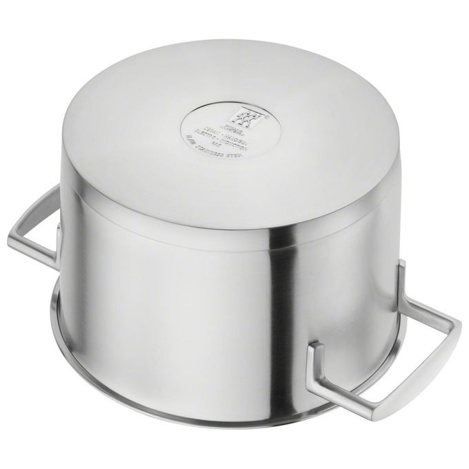Zwilling Set di Pentole 5 Pezzi 4 Coperchi Adatto per Induzione Acciaio Inox Vitality