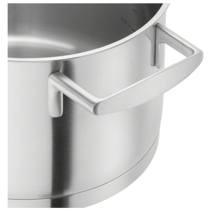 Zwilling Set di Pentole 5 Pezzi 4 Coperchi Adatto per Induzione Acciaio Inox Vitality