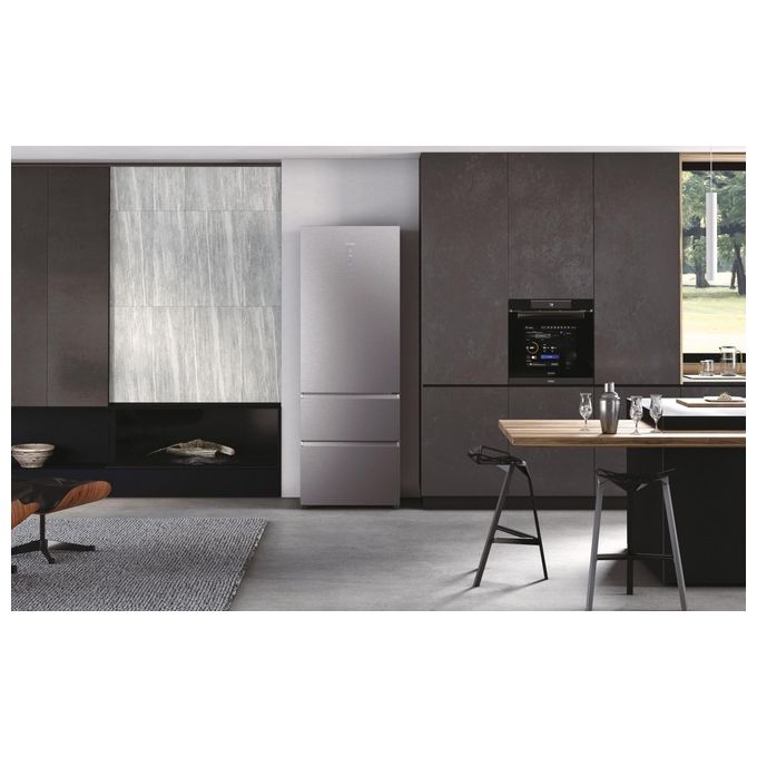 Haier 3D 70 Serie 7 HTW7720ENMP Frigorifero Combinato Libera Installazione 483 Litri Classe Energetica E Grigio