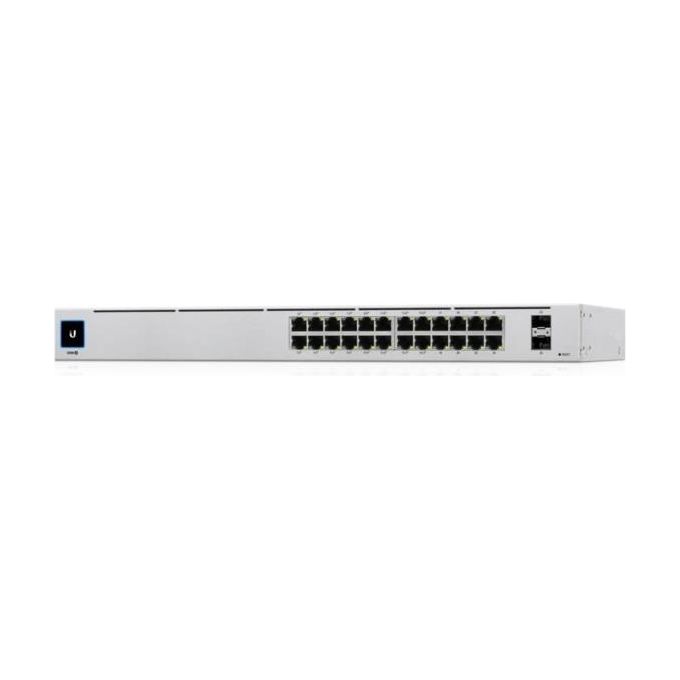 Ubiquiti UniFi USW-24-POE-EU Switch di Rete 24 Porte Gigabit PoE+ L2-L3 Gestito Argento