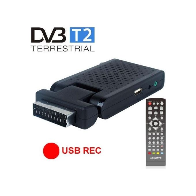 New Majestic Ricevitore Digitale Dec-663 Dvb-t-t2 Hd Hevc Tipo Scart Hdmi