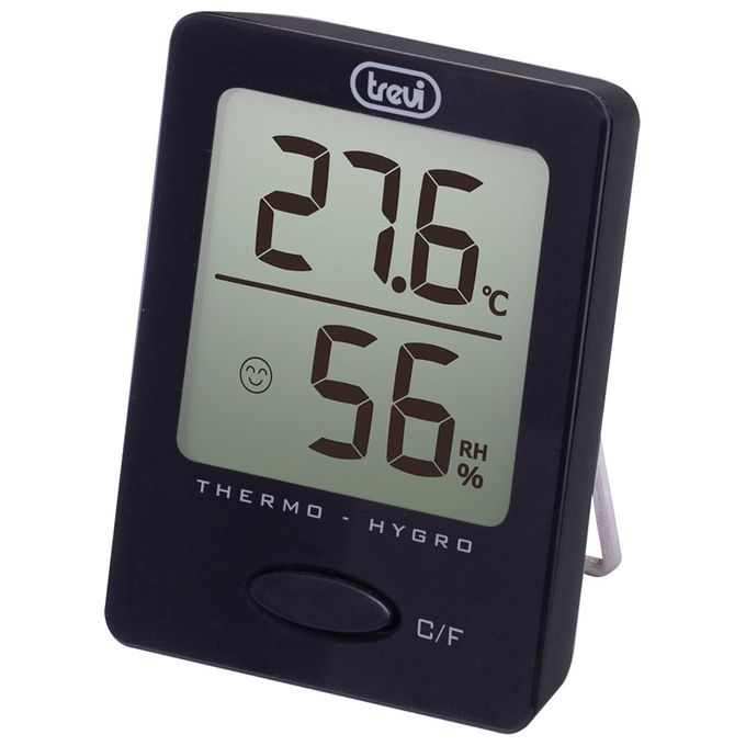 Trevi Te 3004 Termometro Digitale con Igrometro Temperatura e Umidita' Nero
