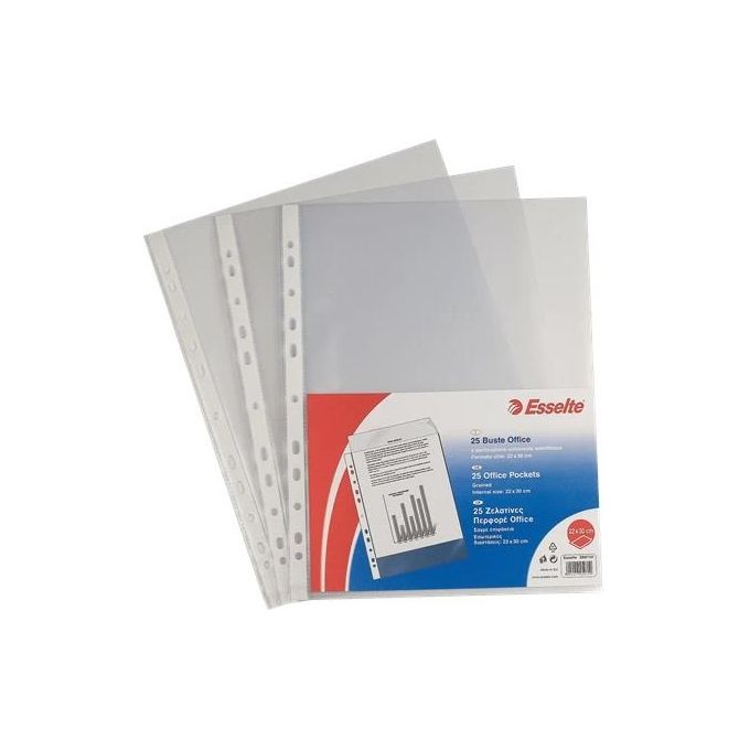 Esselte Confezione 100 Buste Office Antirifl 22x30cm