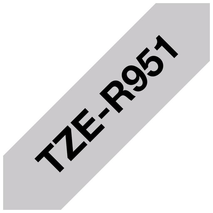 Brother TZE-R951 Nastro per Stampante Nero su Argento 24mm