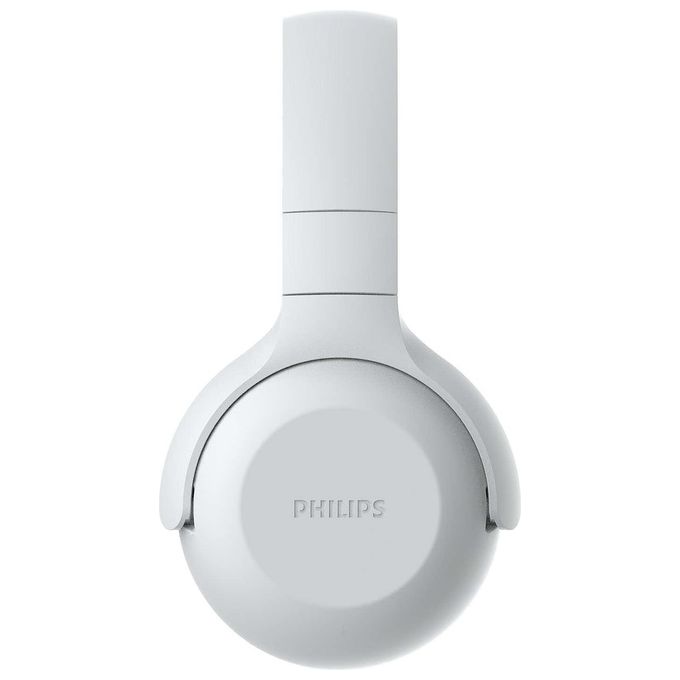 Philips Cuffia a Padiglione Bluetooth Wireless con Microfono Archetto Pieghevole in Bianco TAUH202W