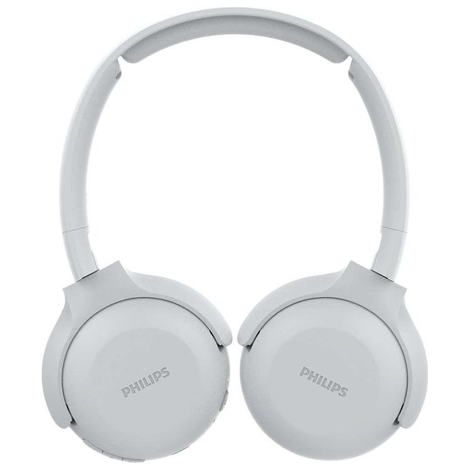 Philips Cuffia a Padiglione Bluetooth Wireless con Microfono Archetto Pieghevole in Bianco TAUH202W