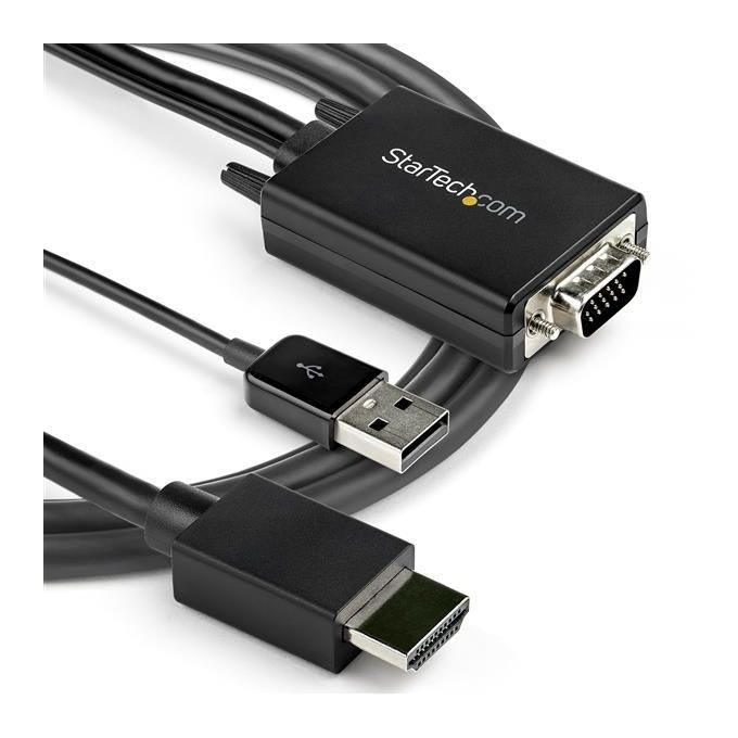 Startech.com Cavo Adattatore Convertitore da Vga a Hdmi da 2mt Alimentazione Usb 1080p