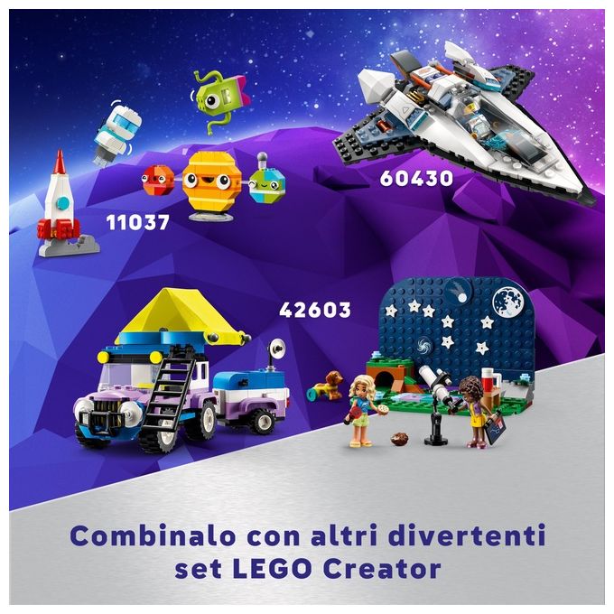 Lego 31152 Creator Set da costruzione 3 in 1 Astronauta Cane Spaziale Astronave Viper Jet 647 pezzi 9+ anni colore Multicolore