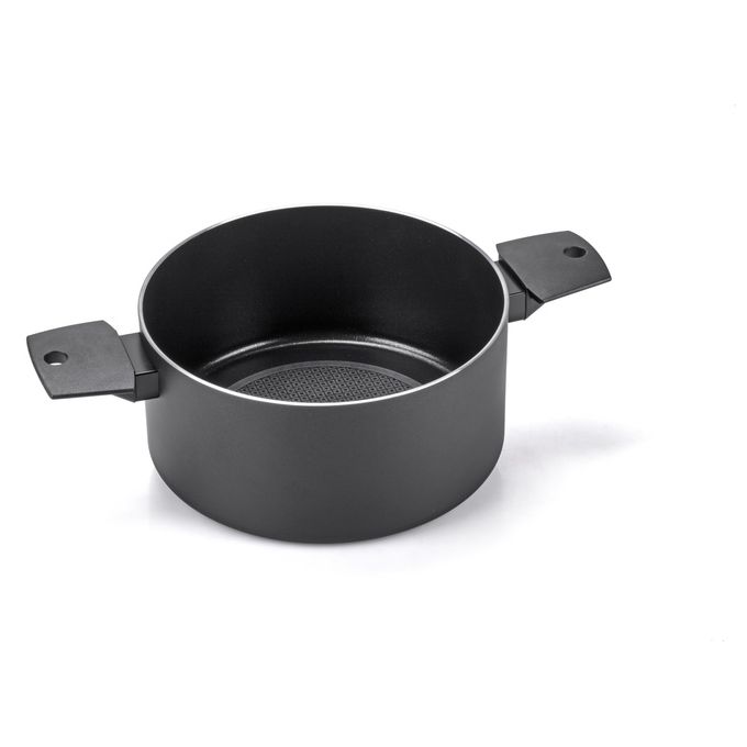 Moneta Recy Casseruola 2 Manici 24cm Alluminio 100% Riciclato Nero