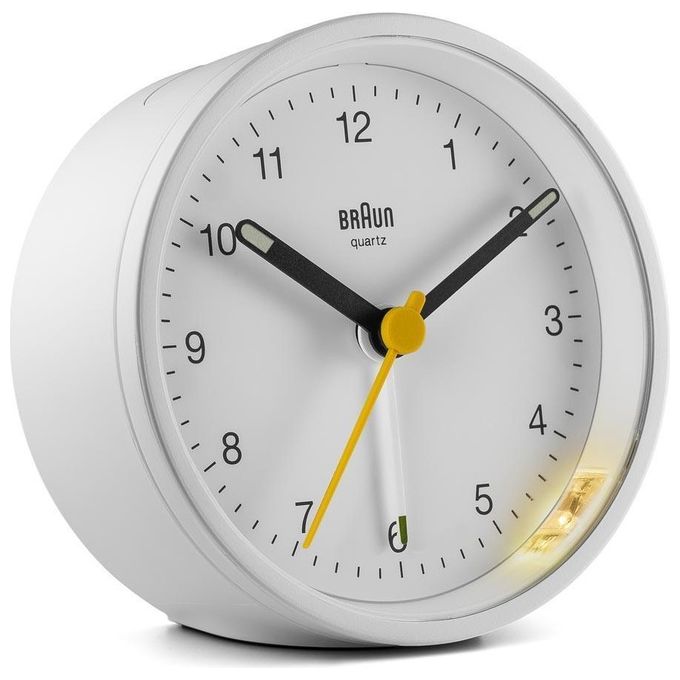 Braun BC 12 W Sveglia al Quarzo Bianco