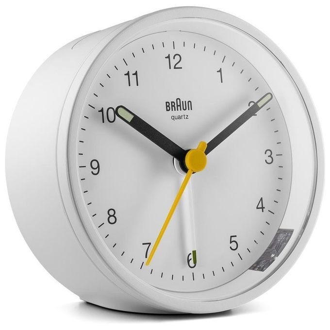 Braun BC 12 W Sveglia al Quarzo Bianco