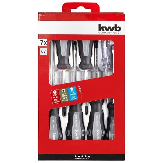 Kwb Set di Cacciaviti 7 Pezzi