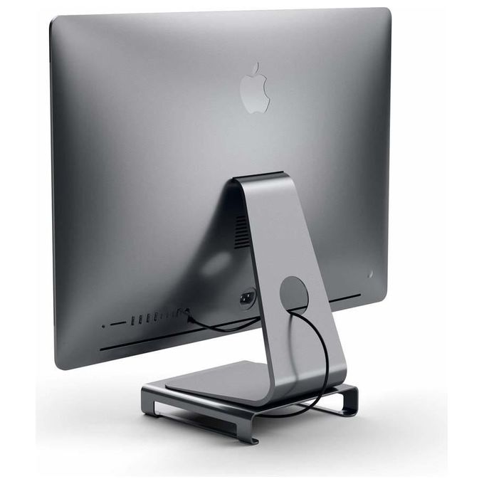 Satechi Stand in Alluminio Tipo C iMac con Porta Trasferimento Dati Usb-C Usb 3.0 Slot Schede Micro-SD e Jack Audio