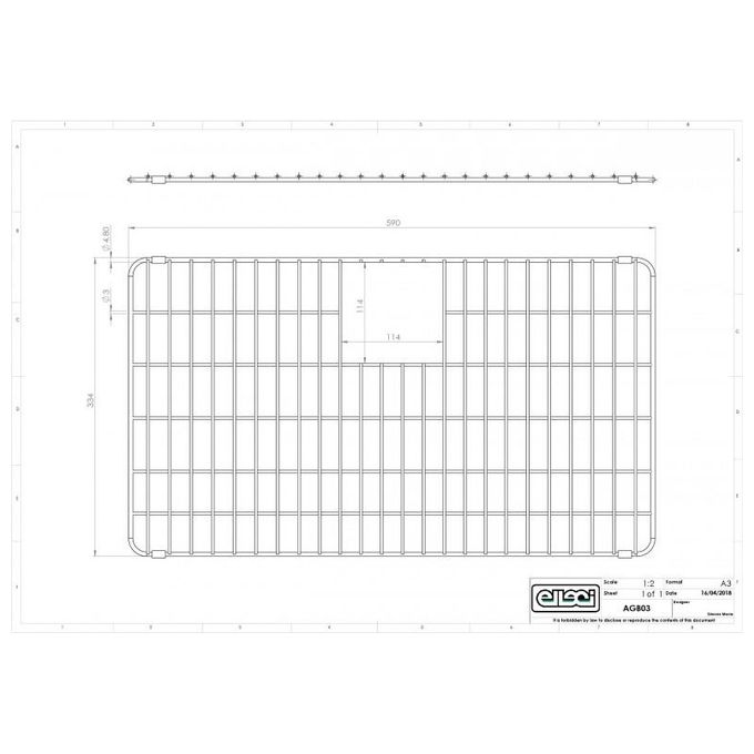 Elleci AGB01303 Bottom Grid Quadra-Karisma L