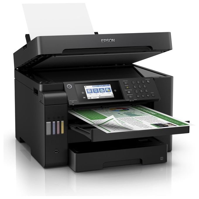 Epson EcoTank ET-16600 Stampante Multifunzione Colore Ink-Jet A3 Plus Usb 2.0 LAN Wi-Fi(n) Host USB Nero