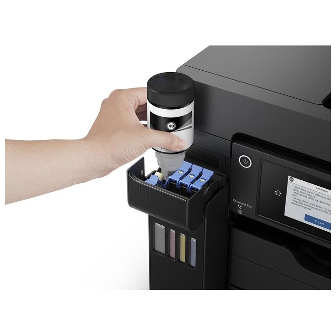 Epson EcoTank ET-16600 Stampante Multifunzione Colore Ink-Jet A3 Plus Usb 2.0 LAN Wi-Fi(n) Host USB Nero