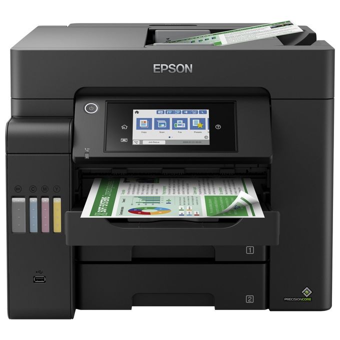 Epson Stampante Inkjet Multifunzione Ecotank Et-5800 Risoluzione 4800x2400 DPI A4 Wi-Fi Nera