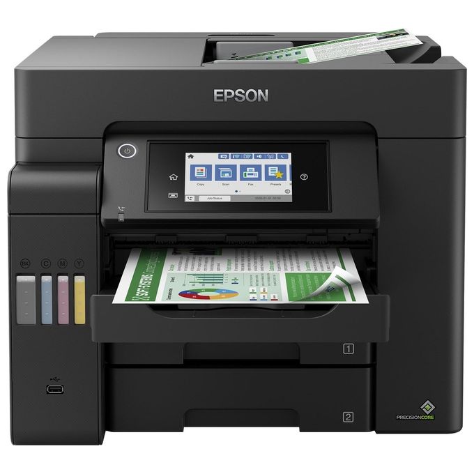 Epson Stampante Inkjet Multifunzione Ecotank Et-5800 Risoluzione 4800x2400 DPI A4 Wi-Fi Nera