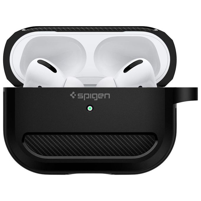 Spigen Cover Case Rugged Armor per Apple AirPods Pro Nero Opaco