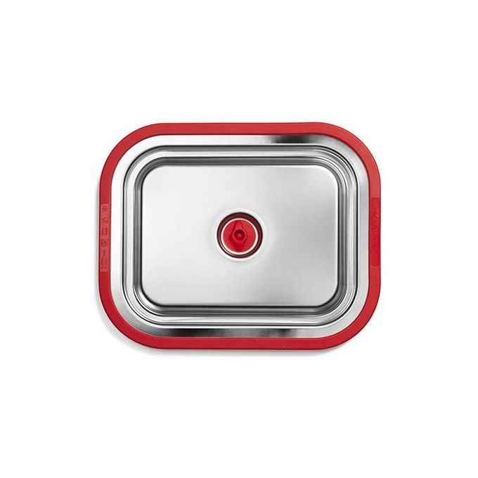 Magic Vac Contenitore Sottovuoto Free Inox e Rosso