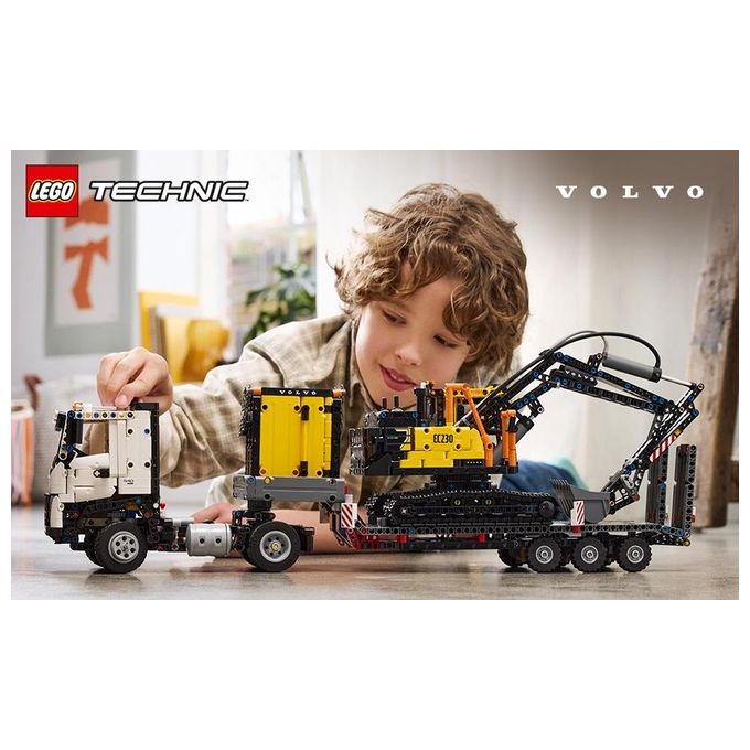 Lego Technic Autocarro Volvo FMX Ed Escavatore Elettrico EC230