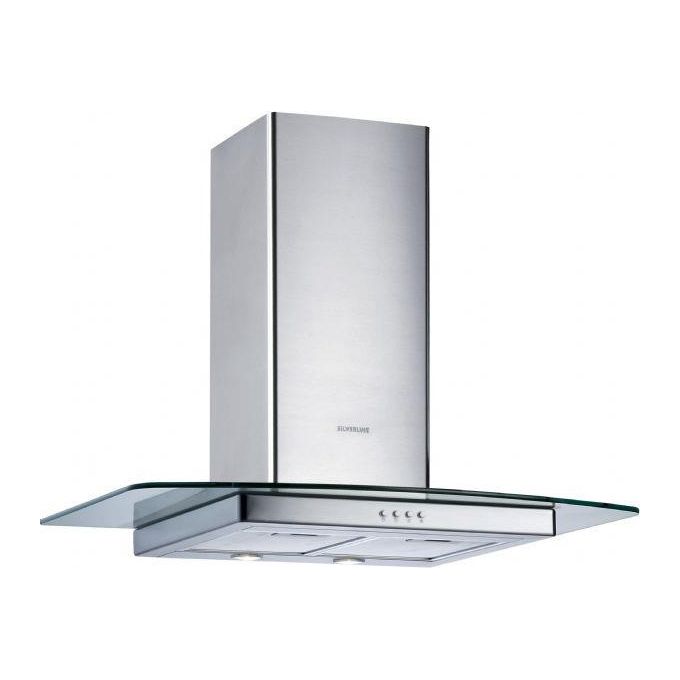 Silverline 3110.6 Cappa a parete Aspirante Classe energetica C 3 velocita' Portata  560 m³-h 60cm Acciaio inossidabile e Vetro Temperato