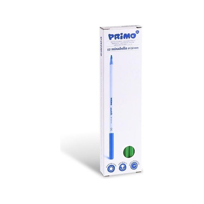 Primo Confezione 12 Pastelli Minabella Verde Chiaro