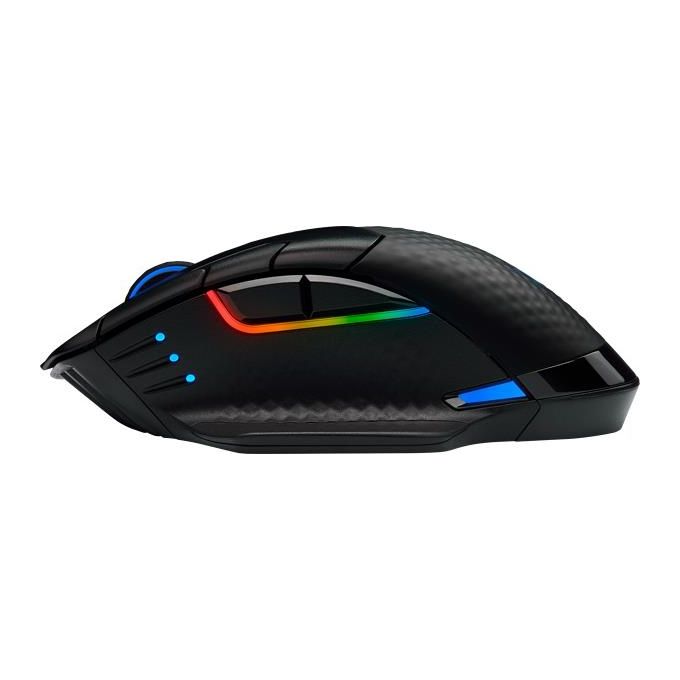 Corsair Dark Core RGB PRO, Mouse Gaming Wireless-Con Filo, Sensore Ottico da 18.000 DPI, Tecnologia Slipstream, Otto Pulsanti Programmabili, Illuminazione Dinamica Multicolore RGB, Nero
