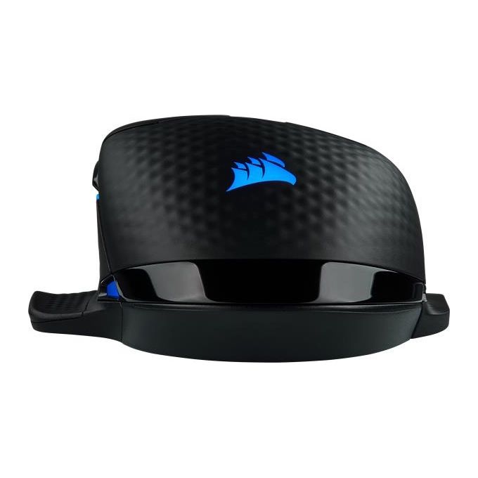 Corsair Dark Core RGB PRO, Mouse Gaming Wireless-Con Filo, Sensore Ottico da 18.000 DPI, Tecnologia Slipstream, Otto Pulsanti Programmabili, Illuminazione Dinamica Multicolore RGB, Nero