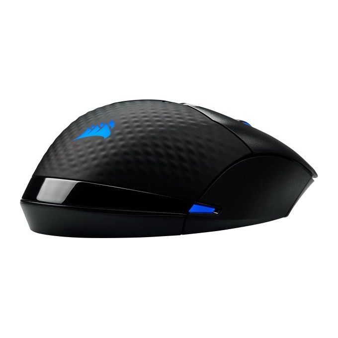 Corsair Dark Core RGB PRO, Mouse Gaming Wireless-Con Filo, Sensore Ottico da 18.000 DPI, Tecnologia Slipstream, Otto Pulsanti Programmabili, Illuminazione Dinamica Multicolore RGB, Nero